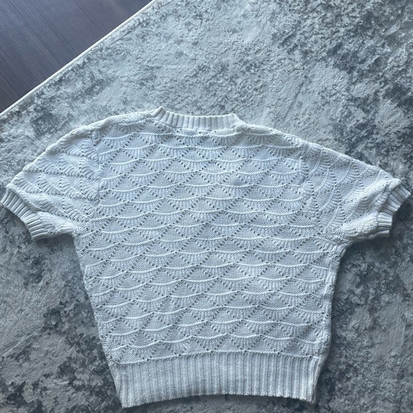 cream crochet top! - Picture 2 of 2